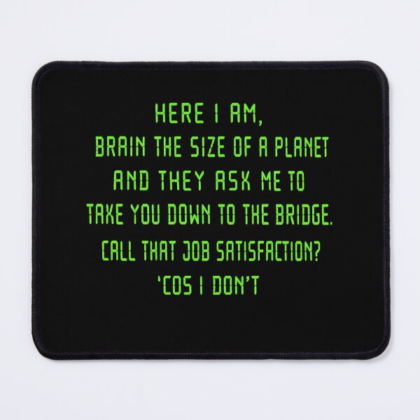Item preview, Brain the size of a planet designed and sold by Bigkite.