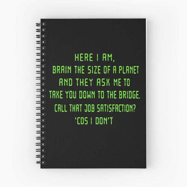 Item preview, Brain the size of a planet designed and sold by Bigkite.