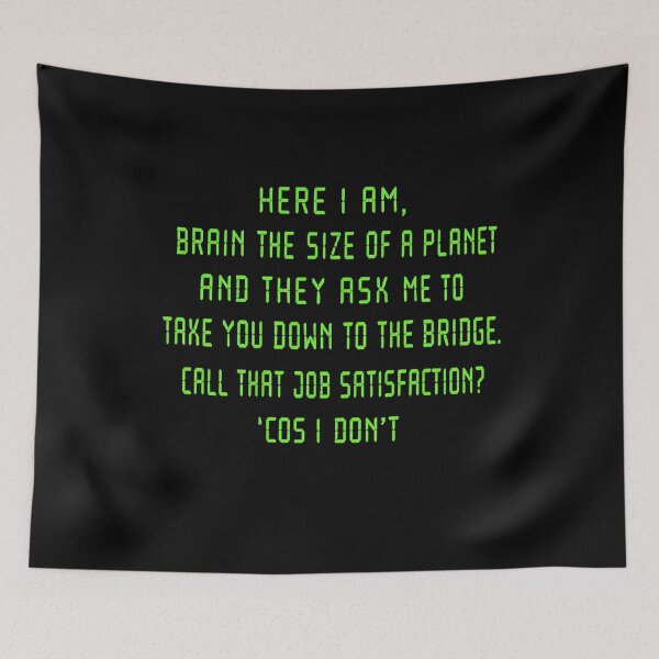 Item preview, Brain the size of a planet designed and sold by Bigkite.