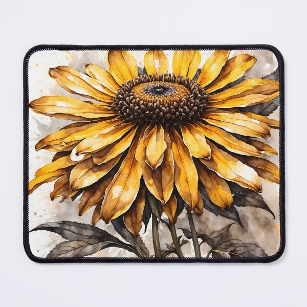Item preview, Rudbeckia Black Eyed Susan Watercolor Painting designed and sold by RawNaturePrints.