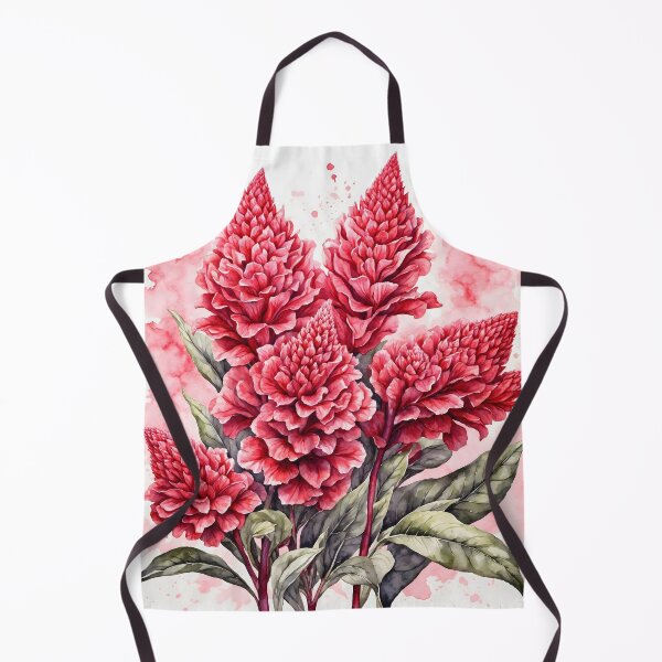 Item preview, Celosia Flower Watercolor Painting designed and sold by RawNaturePrints.