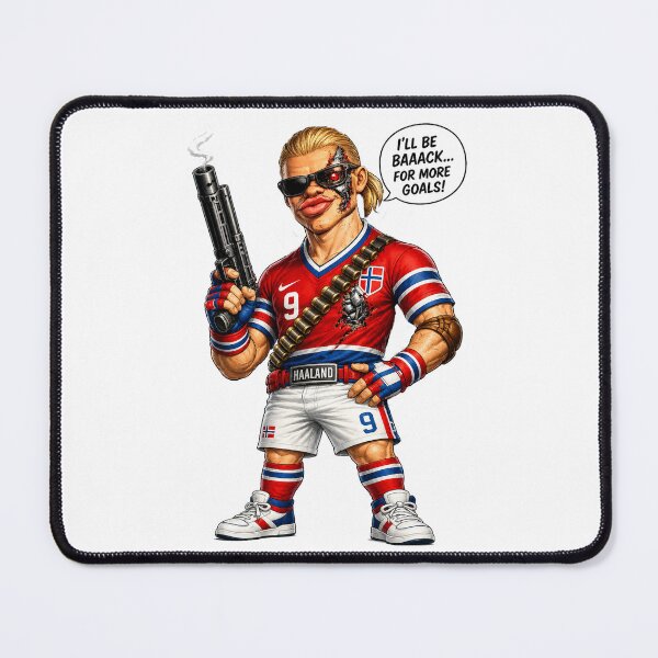 Item preview, Caricature Terminator Erling Haaland designed and sold by Sparklershop.