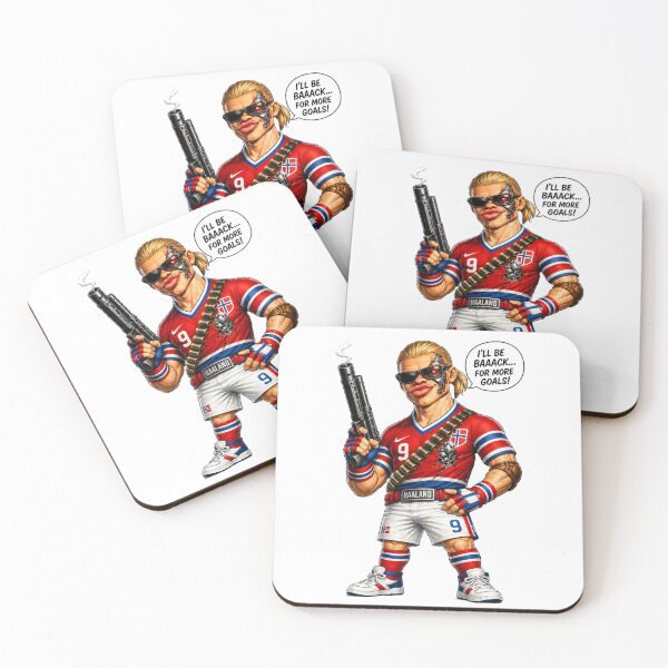 Item preview, Caricature Terminator Erling Haaland  designed and sold by Sparklershop.