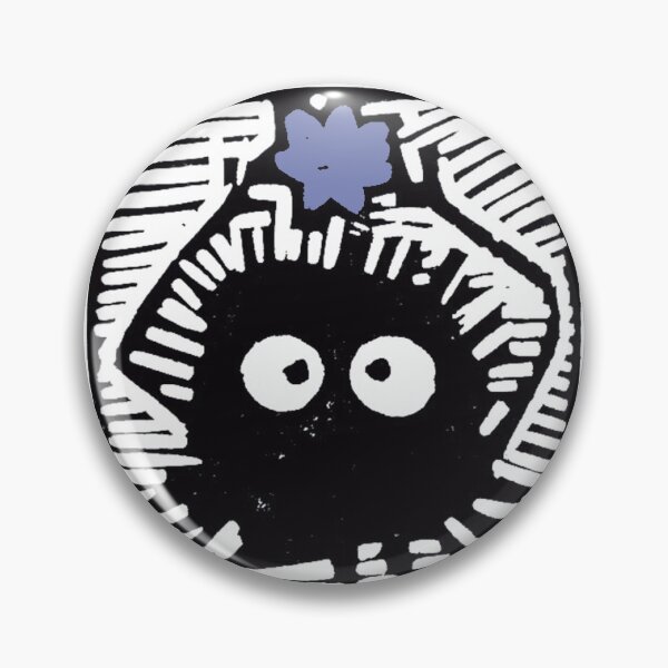 Item preview, Teal Star Susuwatari, Soot Sprites woodcut print. designed and sold by lorcagrimes.