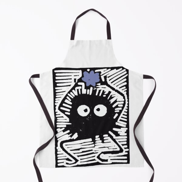 Item preview, Teal Star Susuwatari, Soot Sprites woodcut print. designed and sold by lorcagrimes.