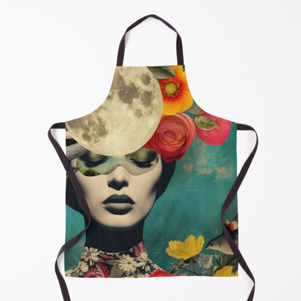 Item preview, Surreal Floral Moon Portrait designed and sold by Soft Oddity.