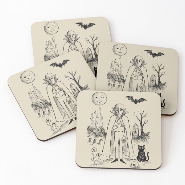 Item preview, Gentle Vampire Portrait - Whimsical Horror designed and sold by bapupa.