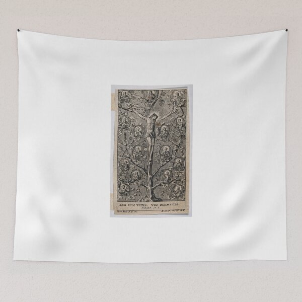 Item preview, Cristo, la verdadera vid. Grabado religioso antiguo. designed and sold by Bart4jesus.