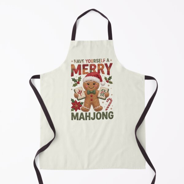 Item preview, Merry Mahjong Gingerbread Patchwork Style Xmas Cottagecore designed and sold by SunfullyYours.