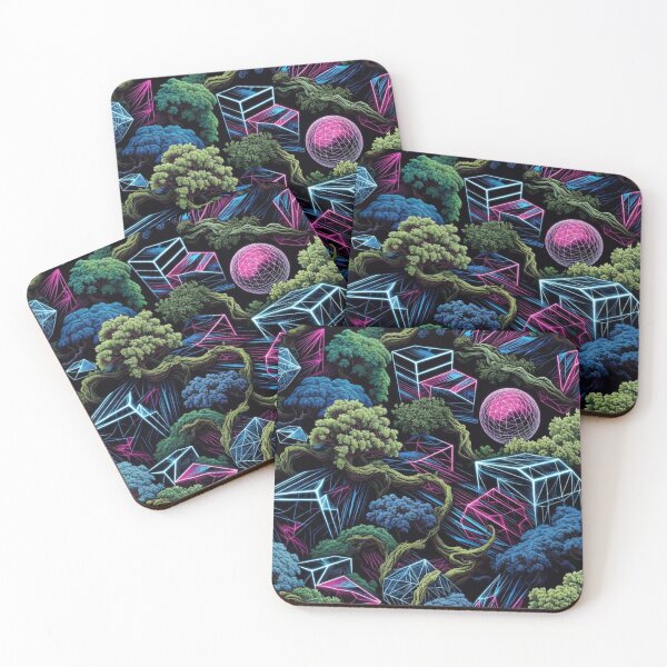 Item preview, Cubic Crystal Moss Fantasy Landscape designed and sold by IntelliMindDesigns.