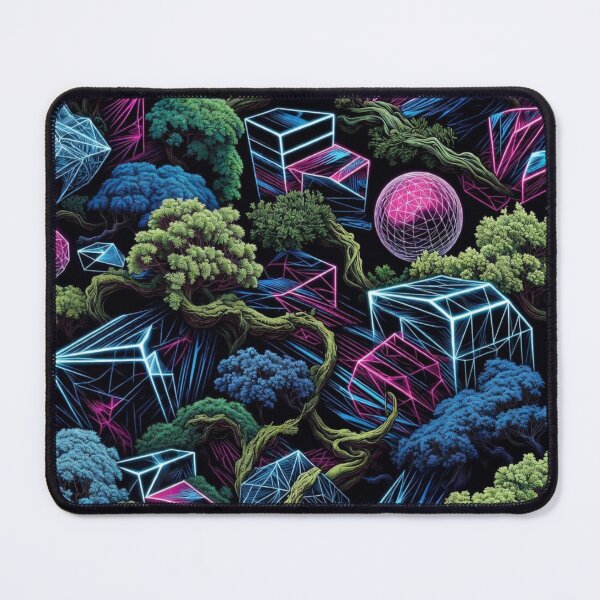 Item preview, Cubic Crystal Moss Fantasy Landscape designed and sold by IntelliMindDesigns.