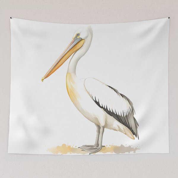 Item preview, Pelican Watercolor Painting designed and sold by RawNaturePrints.