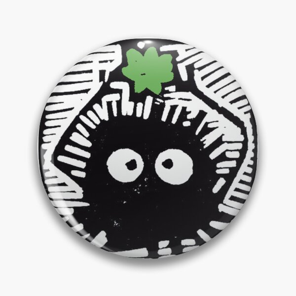 Item preview, Susuwatari, Soot Sprites woodcut print. Green Star designed and sold by lorcagrimes.