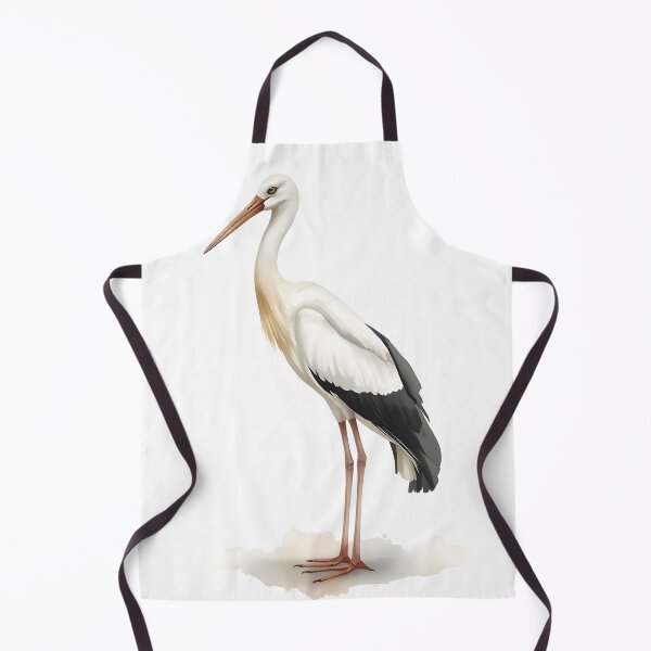 Item preview, Stork Watercolor Painting designed and sold by RawNaturePrints.