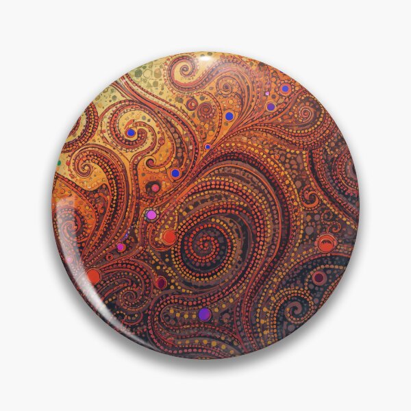 Item preview, Intricate Golden Swirls Abstract Mosaic Tentacle Art designed and sold by GrinGalore.