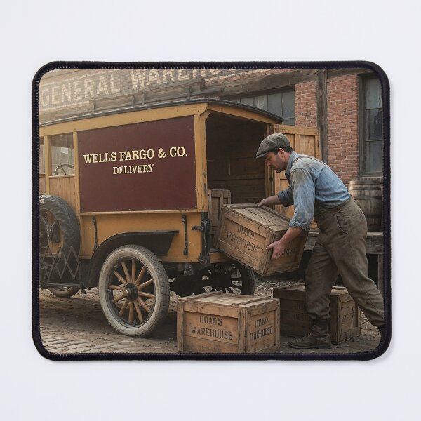 Item preview, Dawn Delivery-1915 Wells Fargo Warehouse designed and sold by SkyKing Ron.
