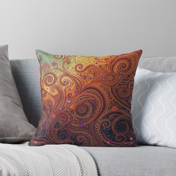 Item preview, Intricate Golden Swirls Abstract Mosaic Tentacle Art designed and sold by GrinGalore.