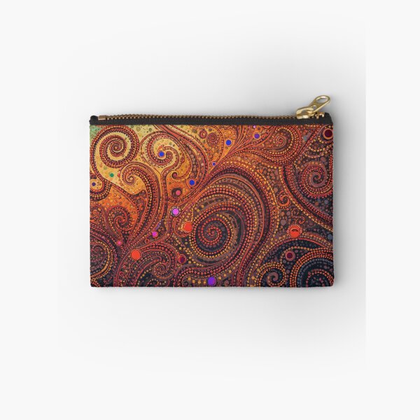 Item preview, Intricate Golden Swirls Abstract Mosaic Tentacle Art designed and sold by GrinGalore.
