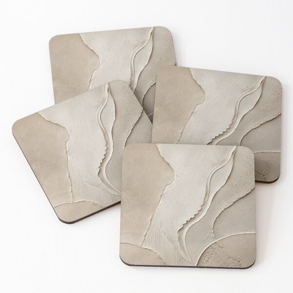 Item preview, Organic Textured Wall Art Neutral Abstract Plaster Texture -- Whisper of Earth-- designed and sold by Ophira Bloom.