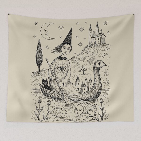 Item preview, Moonlit Nightmare - Whimsical Horror designed and sold by bapupa.