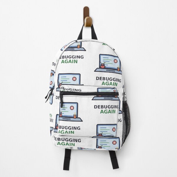 Item preview, Debugging Again — Funny Programmer Design, Cute Gift For Software Developers designed and sold by QuirkyCartel.
