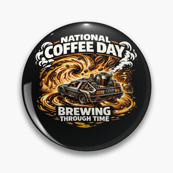 Item preview, Brewing Through Time National Coffee Day Back to Future designed and sold by irfanshikh.