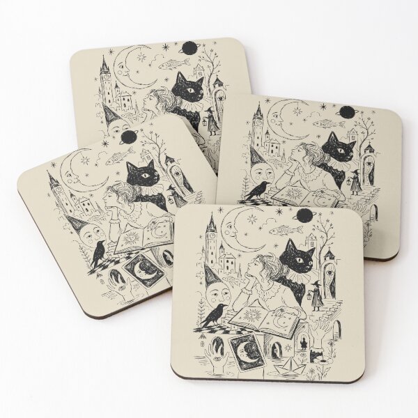 Item preview, Occult Cat Ritual - Whimsical Horror designed and sold by bapupa.