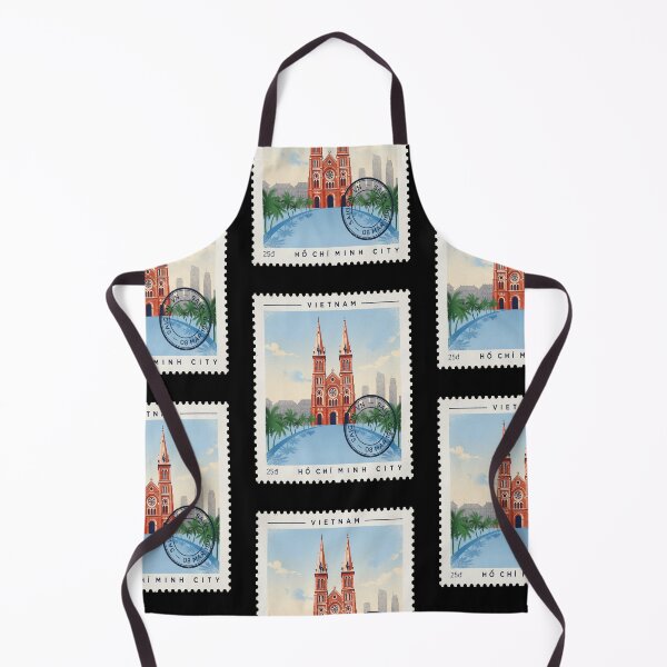 Item preview, Ho Chi Minh City Vietnam Basilica Skyline Stamp Sticker designed and sold by stickercuffs.