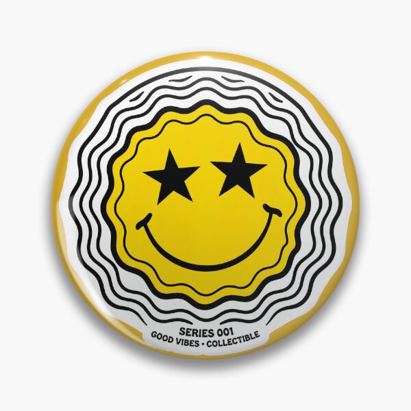 Item preview, Trippy Smiley Face Sticker - Star Eyes - Series 001 Collectible designed and sold by puzzell.