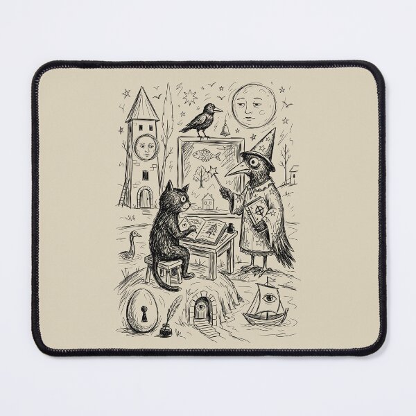 Item preview, Raven Witch Lesson - Whimsical Horror designed and sold by bapupa.