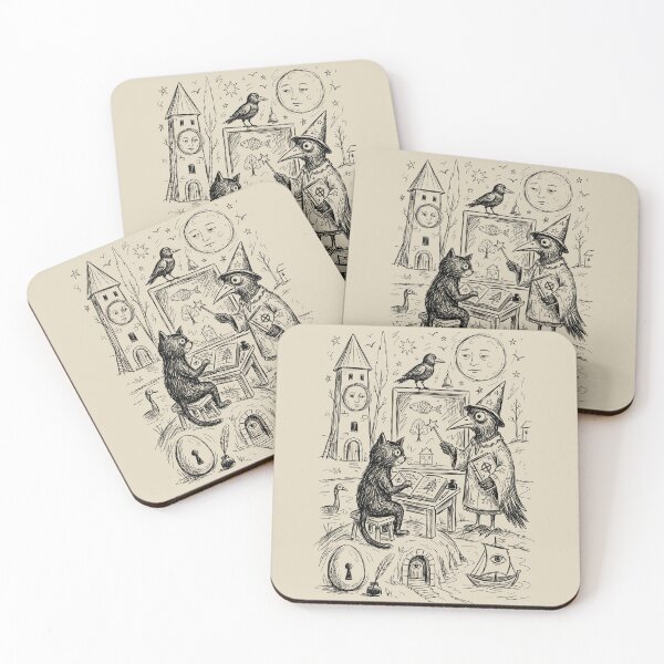 Item preview, Raven Witch Lesson - Whimsical Horror designed and sold by bapupa.