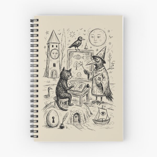 Item preview, Raven Witch Lesson - Whimsical Horror designed and sold by bapupa.