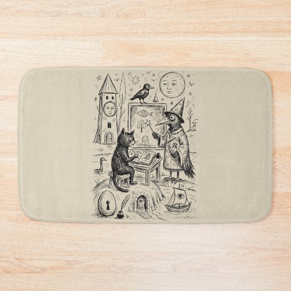 Item preview, Raven Witch Lesson - Whimsical Horror designed and sold by bapupa.