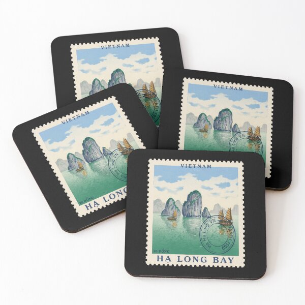 Item preview, Ha Long Bay Vietnam Karst Emerald Water Stamp Sticker designed and sold by stickercuffs.
