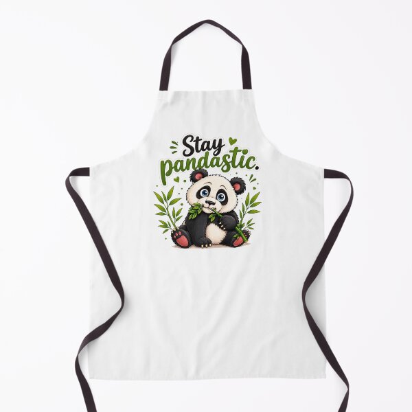Item preview, Stay Pandastic | Cute Panda Eating Bamboo Cartoon Sticker | Kawaii Animal Gift designed and sold by CRAZZYDOODLES.