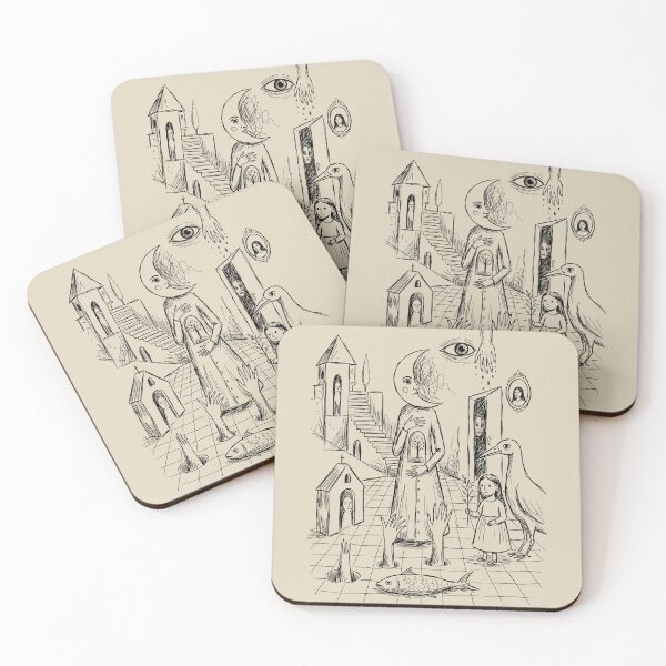 Item preview, Folk Village - Whimsical Horror designed and sold by bapupa.