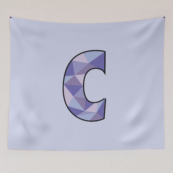 Item preview, Purple Geometric Letter C designed and sold by Julia Hindle.