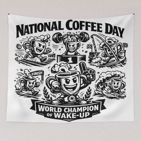 Item preview, World Champion of Wake-Up National Coffee Day Competition designed and sold by irfanshikh.