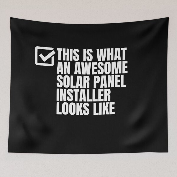 Item preview, This Is What An Awesome Solar Panel Installer Looks Like Retro Career designed and sold by Dondonmart.