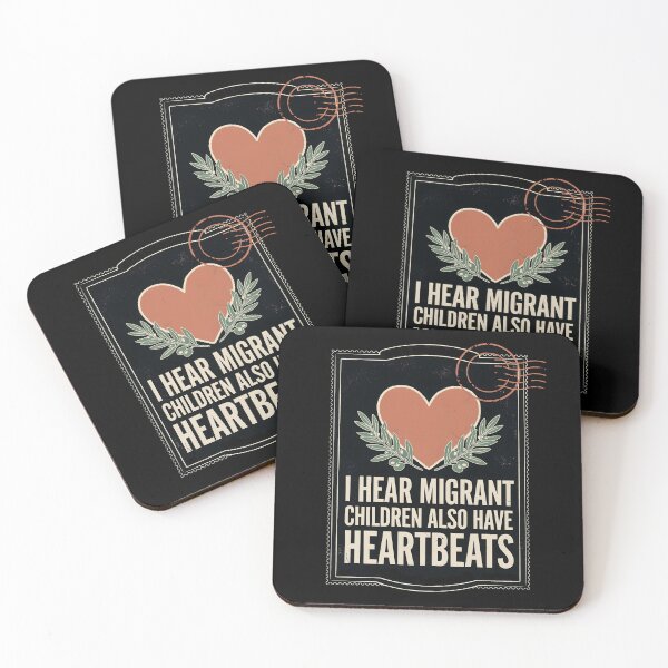 Item preview, I Hear Migrant Children Also Have Heartbeats Support Human Rights Message designed and sold by Redgiant87x.