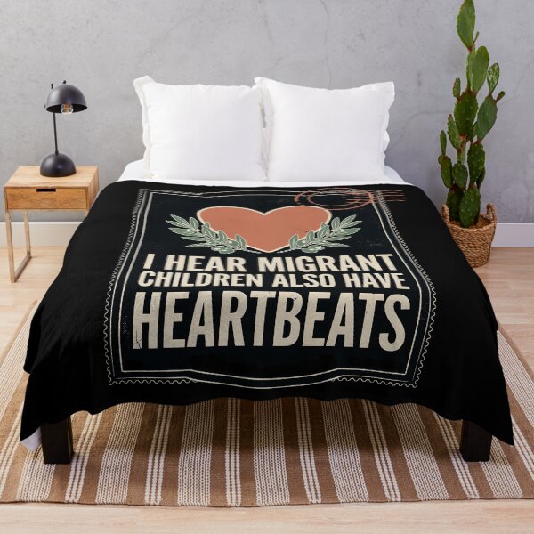 Item preview, I Hear Migrant Children Also Have Heartbeats Support Human Rights Message designed and sold by Redgiant87x.