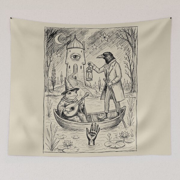 Item preview, Boat Journey - Whimsical Horror designed and sold by bapupa.