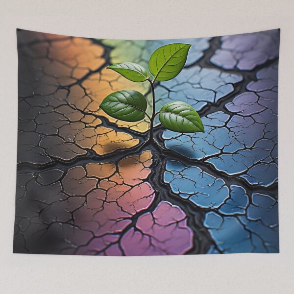 Item preview, New life grows from broken earth. designed and sold by Mianku | Für das Leben.