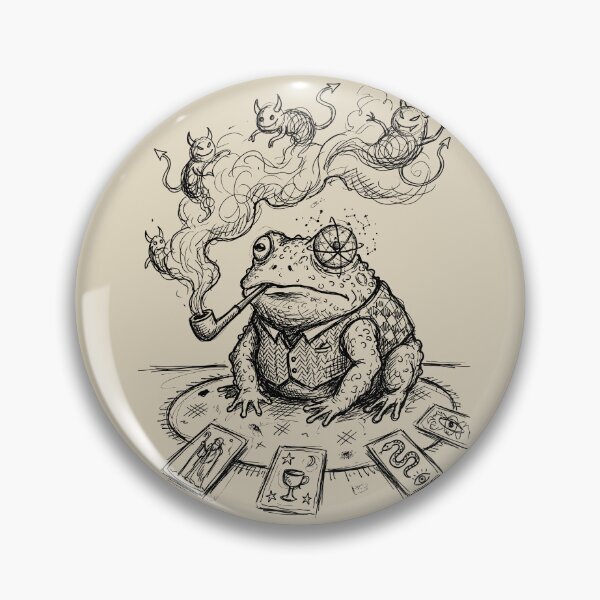 Item preview, Horned Toad with an Astronomical Globe Eye - Surreal Goth designed and sold by bapupa.