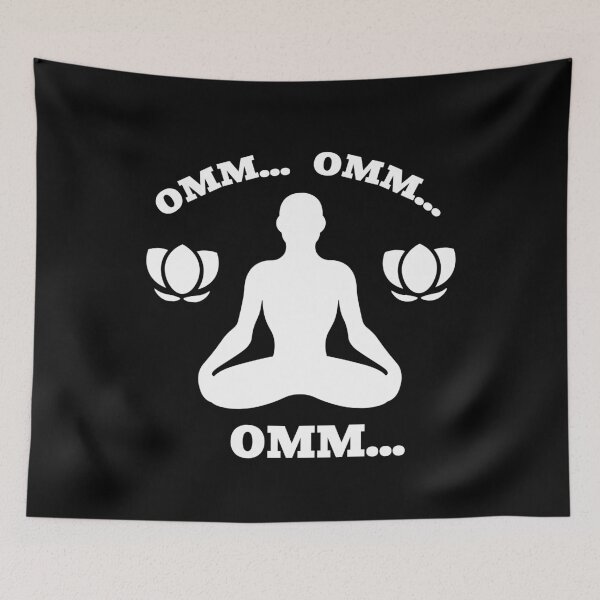 Item preview, Omm... omm... omm... meditation. mindfulness. spirituality. lotus. zen. designed and sold by NPC-wear.