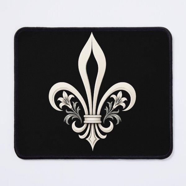 Item preview, White Fleur de Lis Heraldic Lily – French Royal Emblem Design designed and sold by Fradikal.