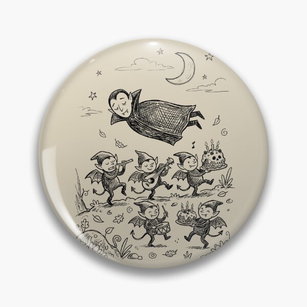 Item preview, Hovering Velvet Vampire with Bat Imp Minions - Surreal Goth designed and sold by bapupa.