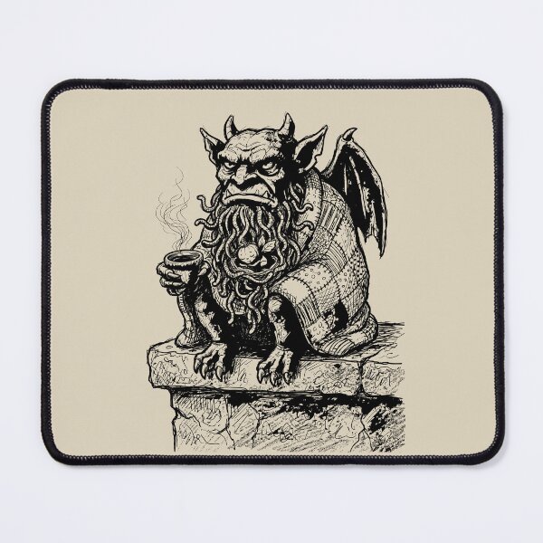 Item preview, Moss-Covered Gargoyle with a Living Beard - Surreal Goth designed and sold by bapupa.