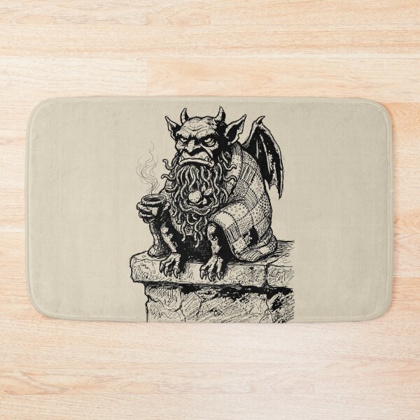 Item preview, Moss-Covered Gargoyle with a Living Beard - Surreal Goth designed and sold by bapupa.