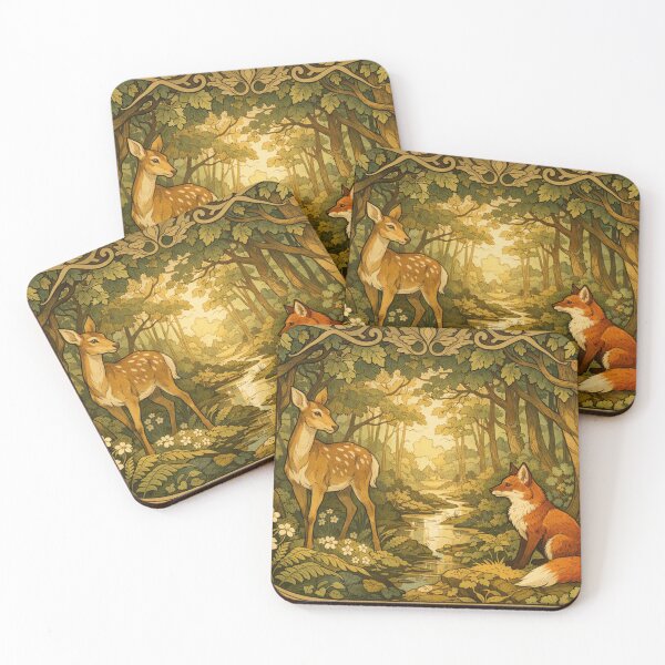 Item preview, Forest harmony in Art Nouveau style designed and sold by Sigtrix.